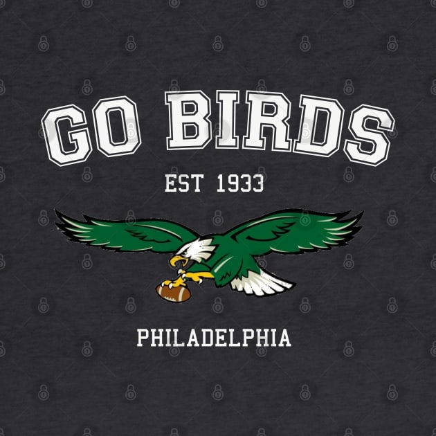 Go Birds Vintage Style by Curious Sausage